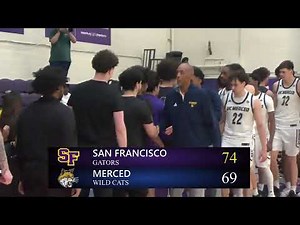 CCAA Men's Basketball SF State Gators vs UC Merced Wildcats