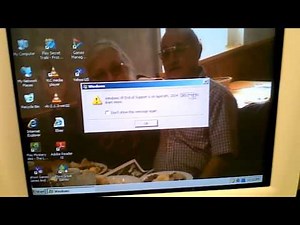 Windows XP End of Life Message