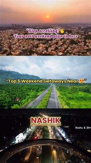 Top 5 Places to Visit Near Nashik for Weekend 🚗 | ✅ Don't Miss These! #nashik #shorts