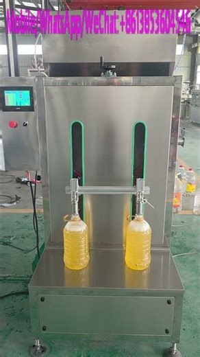 2 head semi automatic stepper motor gear pump filling machine for oil