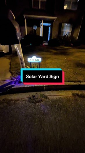 Solar yard sign #solarlights #signs #fypage