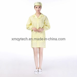 [Hot Item] Industrial Cleanroom Semiconductor ESD Smock Yellow
