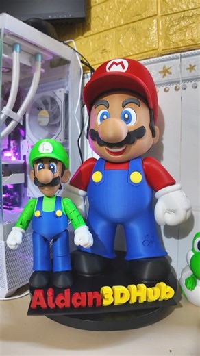 I 3D Printed LUIGI #3dprinting #luigi #Aidan3dhub