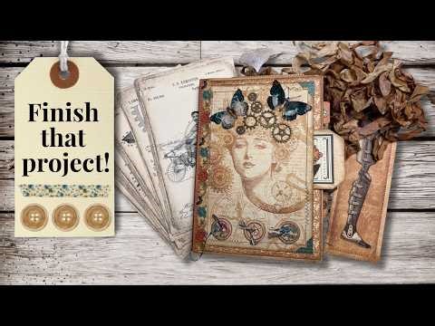 GRAPHIC 45 STEAMPUNK JOURNAL - Part Two - The finishing touches and a flip through