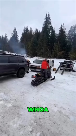 LOADING… THEN DISASTER 😂 Would YOU try again? | Snowmobile