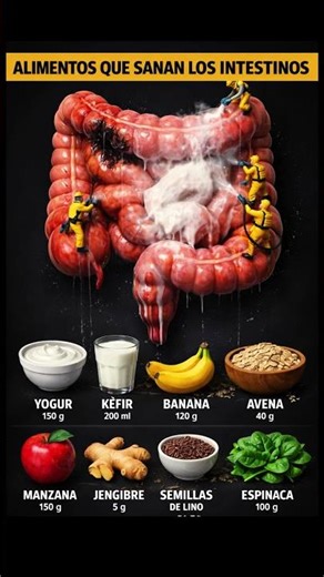 8 Alimentos Que Sanan Los Intestinos | Mejora Tu Salud Digestiva Naturalmente
