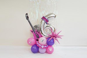 Taylor Birthday Balloon Tower: Rockstar Guitar Party Decor - Etsy