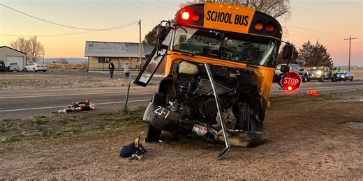 School buses crash in Idaho with several kids hurt, including 1 flown to hospital