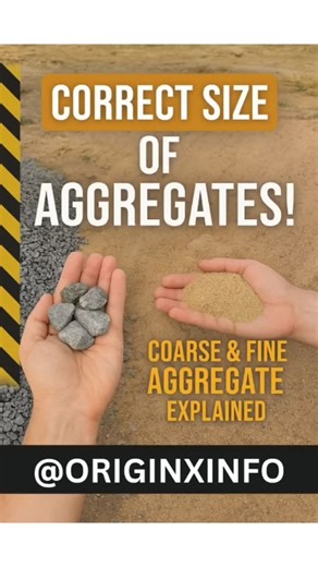 OriginX | Building a Strong Foundation! Learn about the importance of correct aggregate sizes in construction. From fine aggregates like sand to... | Instagram