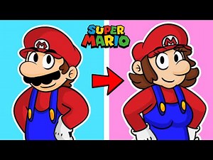 Super Mario Characters GENDER SWAPPED