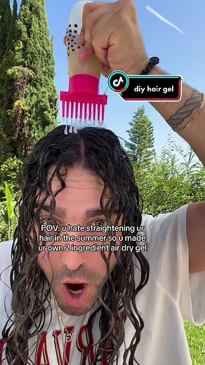 DIY Homemade 2-Ingredient Hair Gel for Summer Hair Game Changer