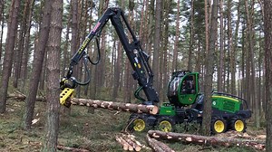 John Deere 1170G Timber Harvester in Action