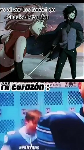 yo al ver los fanart de Sasuke retsuden 😭✋zi soi #fypシ#sasukeretsuden #sasusaku #sakura #sasuke