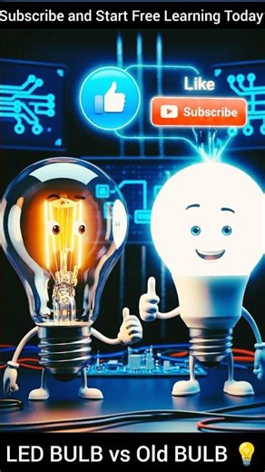 LED Bulb vs 100w old bulb comparison with talking 3d bulb 💡 #shorts #ytshorts #3d #bulb