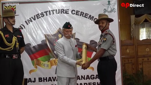 Governor Honours Assam Rifles Personnel with Gold and Silver Medals for Exceptional Service In a ceremonial event held at the Raj Bhavan in Itanagar on October 13, 2025, Arunachal Pradesh Governor Lt. General KT Parnaik (Retd.) presented the Governor’s Gold and Silver Medals to 21 Assam Rifles personnel, including one Riflewoman. The awards recognized their outstanding bravery, leadership, and dedication during operations and humanitarian efforts. Praising their selfless service, the Governor de