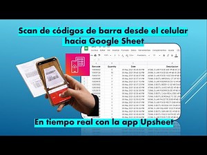 Scan barcodes from your cell phone to Google Sheets