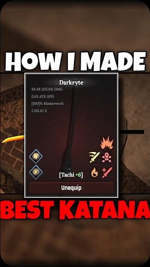 How I Made The BEST Katana! #theforge #roblox