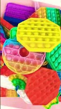 POP IT FIDGET TOY COLLECTION 🌈 TIKTOK TRADING FIDGETS HAUL #shorts