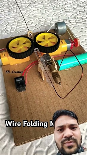 wire folding machine with DC motor experiment