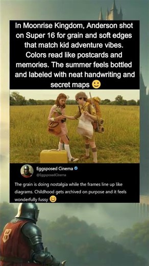 In Moonrise Kingdom (2012), the movie was photographed on Super 16 film.