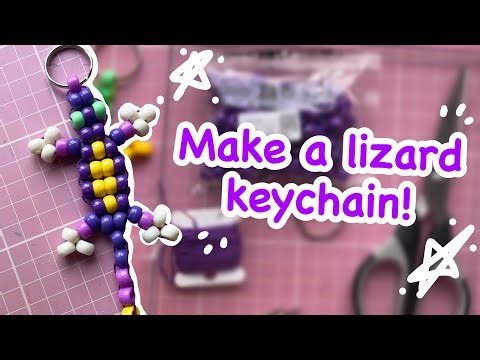 How to make lizard keychain! Beginner friendly