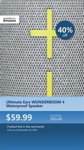 Ultimate Ears WONDERBOOM 4 Waterproof Speaker