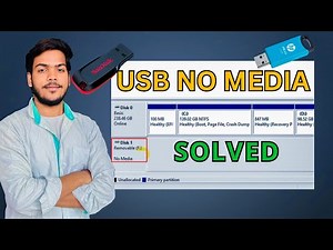 How To Fix Removable Disk No Media Problem | USB flash drive not showing