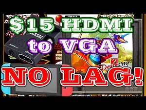 $15 HDMI to VGA Converter with NO LAG! How to Connect PS4 or Switch to VGA/CRT Monitor