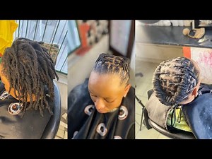 Easy two lines dreadlocks styling ideas for short hair