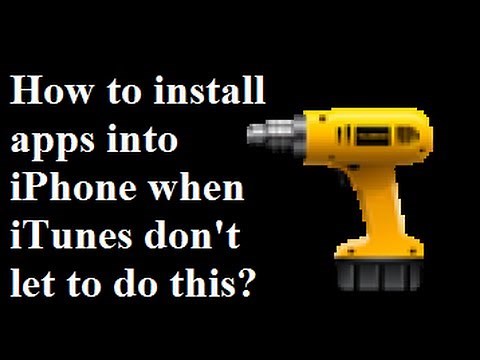 How to install apps into iPhone/iPod from computer using itunes(appSync)