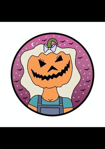 Jacqueline The Jack-O-Lantern Drawing Time Lapse