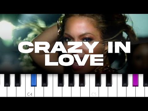Beyoncé - Crazy In Love (piano tutorial)