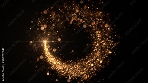 ring particles logo titles animation circle