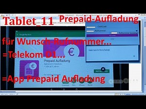 W_0369 =Tablet_11 =Telekom +App Prepaid Aufladung =für Wunsch-Rufnummer