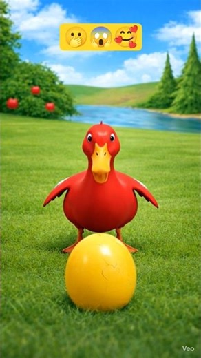 Funny Baby Duck Egg Hatching 🥚🦆 | Cute 3D Video #shorts