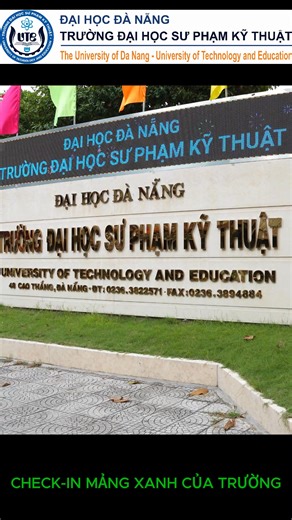 CHECK IN MẢNG XANH CỦA TRƯỜNG ĐH SƯ PHẠM KỸ THUẬT | Trường Đại học Sư phạm Kỹ thuật - Đại học Đà Nẵng