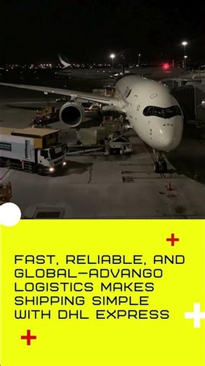 Advango Logistics delivers cargo fast and reliably, partnering with DHL Express worldwide.✈📦