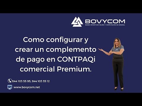 Complemento de pago en CONTPAQI Comercial Premium.