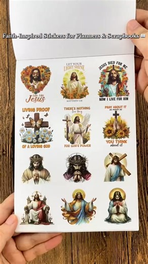 ❤️I am thrilled to offer this diverse sticker collection, designed to support and inspire your creative and spiritual journey. Whether you're documenting your Bible study, decorating your planner, or creating meaningful gifts, these stickers are your perfect companion for adding a faith-filled touch.✝️ | Athleticty K