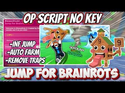 Jump for Brainrots Script (2026) OP Features | Remove Traps, Inf Jump, Teleport | Keyless Script