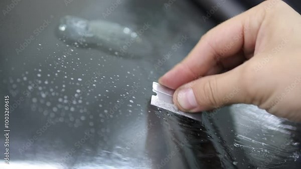 Installing windshield on a car with automotive design