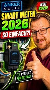ANKER SOLIX Smart Meter einbauen 🔥 Installation in 1 Minute - Solarbank 4 Pro