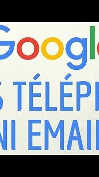 Compte GOOGLE sans EMAIL ni TELEPHONE, comment RECUPERER connexion et accès à mon compte Google