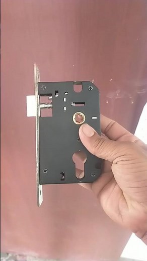 Mortise Handle Lock fitting, How to install handle lock #shortvideo