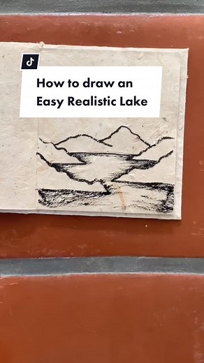 How YOU can draw an Easy Realistic Lake or Any body of water @babyneji.com #Artmas #landscapeartist #illustrationart #artlessons #howtoart