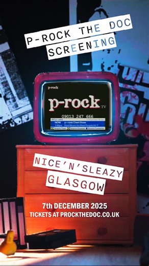 GLASGOW! COME WATCH THE FILM, grab a DVD, watch some p-rock archive and listen to @the.guillotines play over the credits! All @nicensleazy going to be epic #prockthedoc #punk #music #procktv #documentary #film | P-Rock Tv Documentary