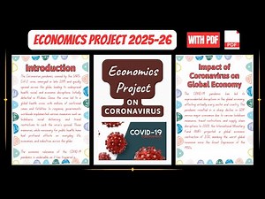 Class 12 Economics Project File | Coronavirus | Economics Project File Class 12 | 2025-26 | With PDF
