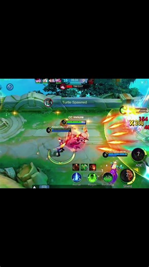 Moba lengend gameplay 😱 || Hanabi skills🔥🔥 #mobilelegends #edit #shorts #trending #viral