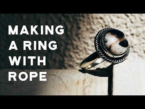 How to Make a Silver Ring with Rope Twist Wire - Silversmithing Instructional Video