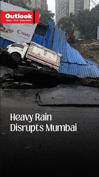 Heavy Rain Disrupts Mumbai: Road Collapse, Flooding And Subway Closures